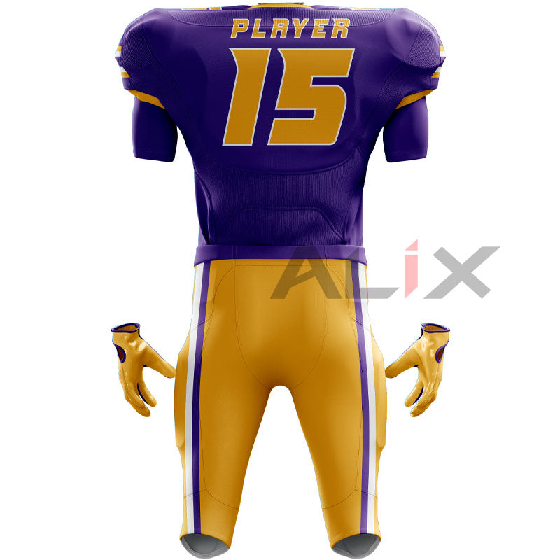 Heavy-Duty Padded Football Uniform - Full Protection Jersey and Pants Kit
