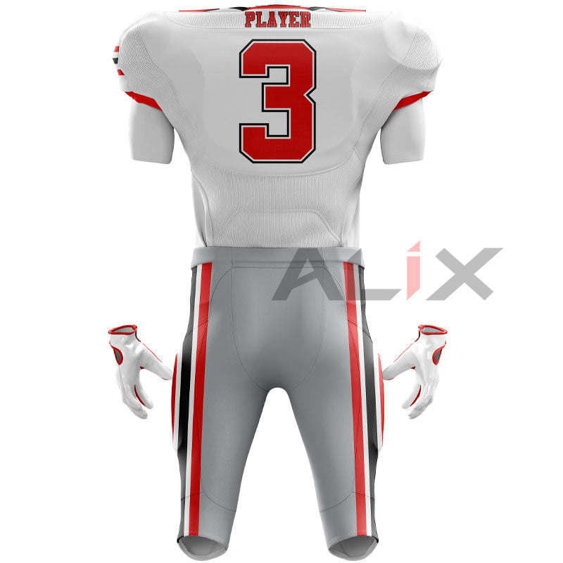 Custom Sublimated Football Uniform Kit - Jersey, Pants, and Integrated Pads