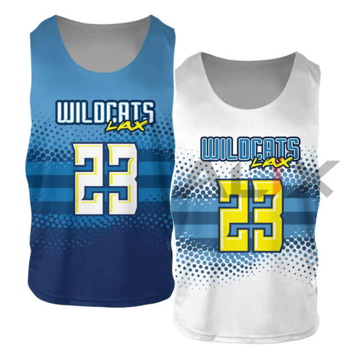 Custom Full Sublimation Men's Lacrosse Sportswear Reversible Tank Top and Shorts Plus Size Team Wear for Lacrosse Players image 0