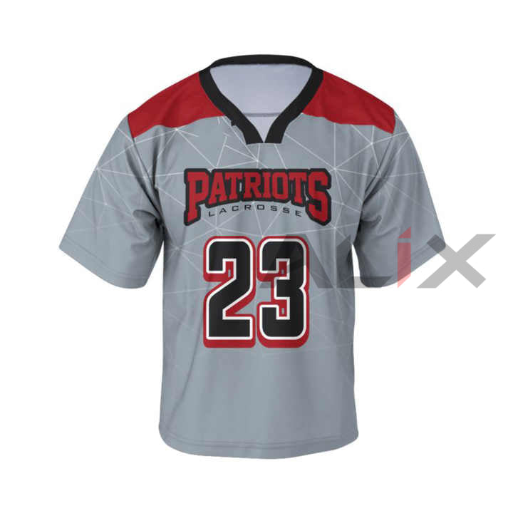 Men's Lacrosse Jersey New Design Wholesale Sportswear Team Wear Sublimation Lacrosse Uniforms image 0