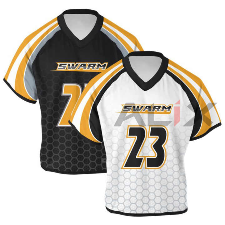 Men's Reversible Lacrosse Uniforms Custom Design Full Sublimation Mesh Jersey and Shorts Plus Size Team Sportswear image 0