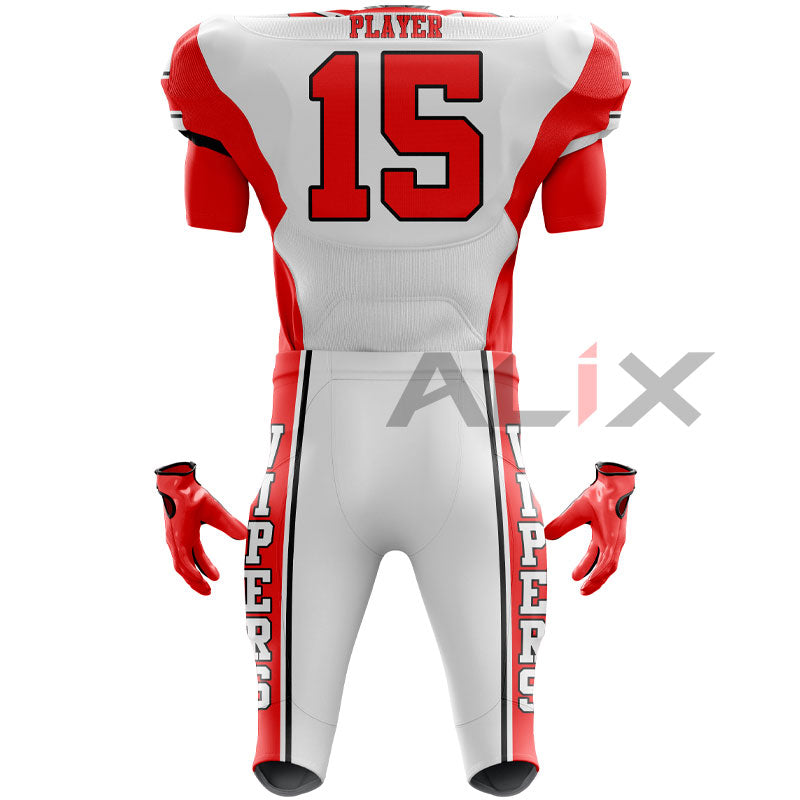 Youth Integrated Football Uniform Set - Padded Jersey & Pants for Practice