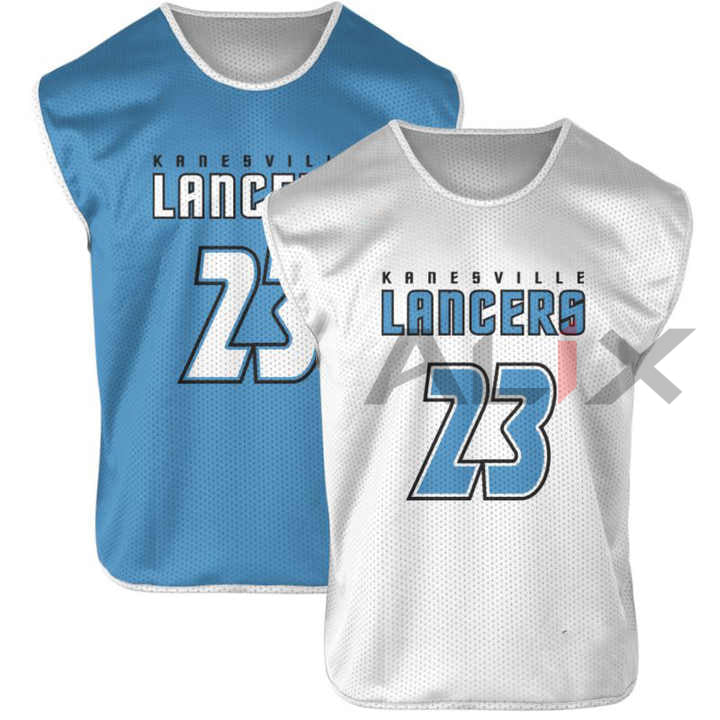 Men's Lacrosse Tank Top High Quality 100% Polyester New Design Custom Sublimation Reversible Jersey Unisex image 0