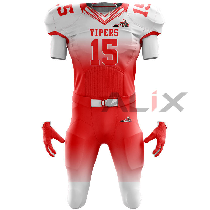 NFL-Style Football Uniform Package - Authentic Mesh Jersey and Game Pants