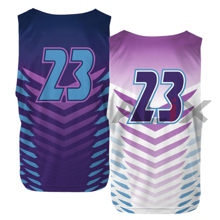 Moisture-Wicking Reversible Lacrosse Pinnies - Poly-Blend Mesh