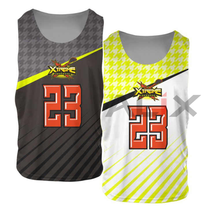 Men's Lacrosse Tank Top High Quality 100% Polyester New Design Custom Sublimation Sportswear Jersey Printed Techniques image 0