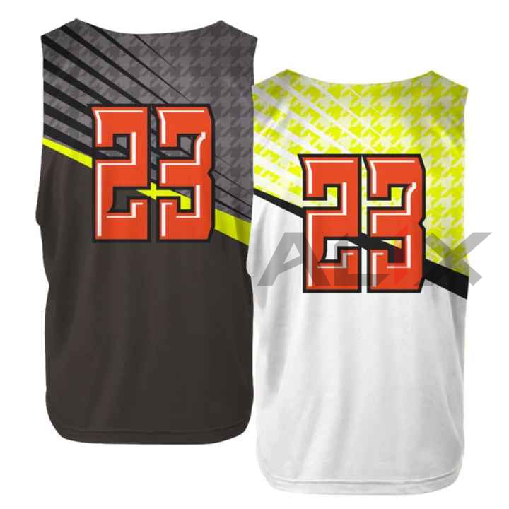 Men's Lacrosse Tank Top High Quality 100% Polyester New Design Custom Sublimation Sportswear Jersey Printed Techniques image 1