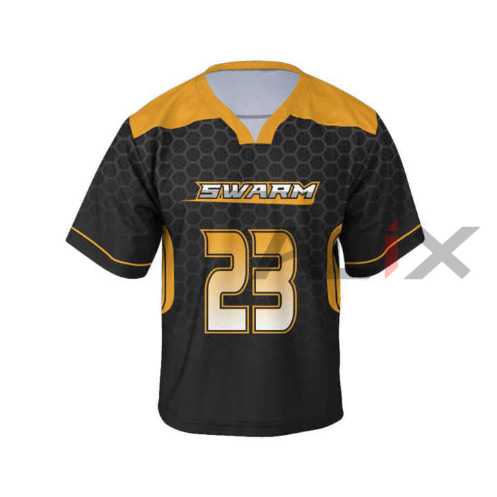 Men's High Quality 100% Polyester Lacrosse Jersey New Design Custom Sublimation Uniform Plus Size Available image 0