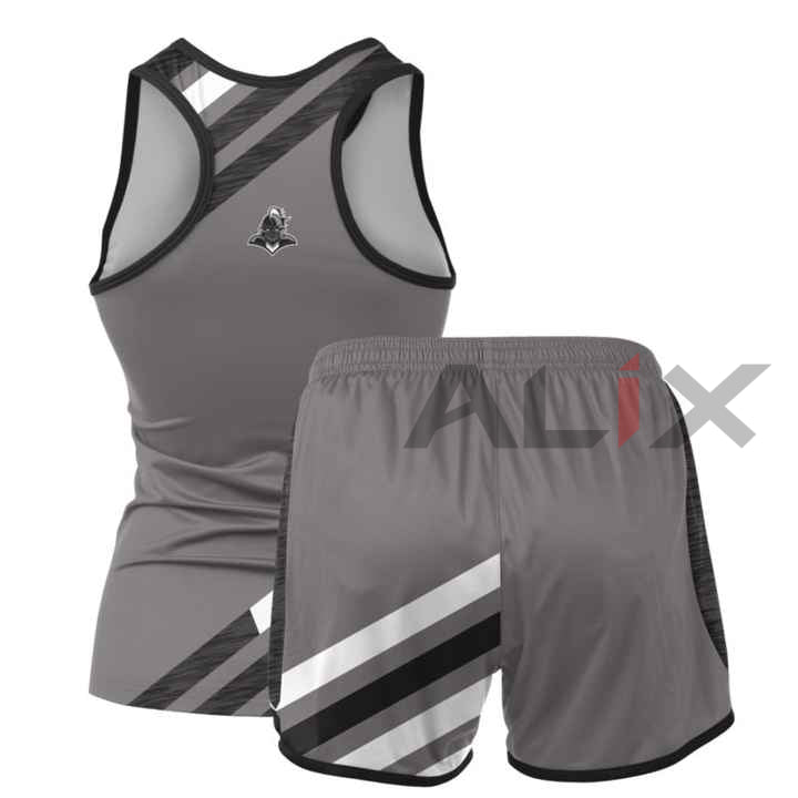 Quick Dry Reversible Sportswear Set Unisex Track Field Training Suits Printed Athletics Uniform for Running Plus Size Options image 0