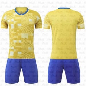 Hot New Arrivals Blue and White Soccer Uniforms Football Jersey Set De Foot Sport Wear - Image 1