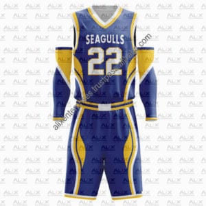 Sublimated Custom Basketball Jersey And Shorts Youth Basketball Uniform Sets Sports Clothing - Image 1