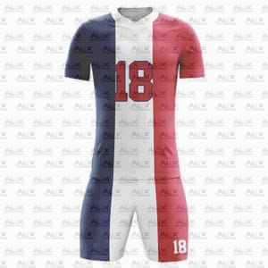 OEM Custom Logo Men's Soccer Uniform Breathable Quick Dry Soccer Set Jerseys Sports T-Shirt Kids 100% Polyester - Image 1