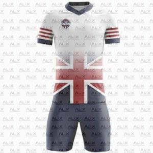 2024 New Custom UK Flag Jersey Unisex Men's Football Uniform Set Quality Sublimated Soccer Wear Sportswear Inspired by Messi - Image 1