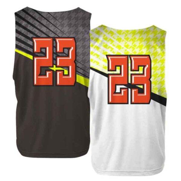 Men's Lacrosse Tank Top High Quality 100% Polyester New Design Custom Sublimation Sportswear Jersey Printed Techniques - Image 2