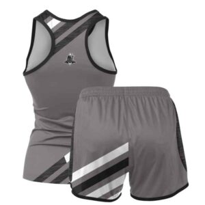 Quick Dry Reversible Sportswear Set Unisex Track Field Training Suits Printed Athletics Uniform for Running Plus Size Options
