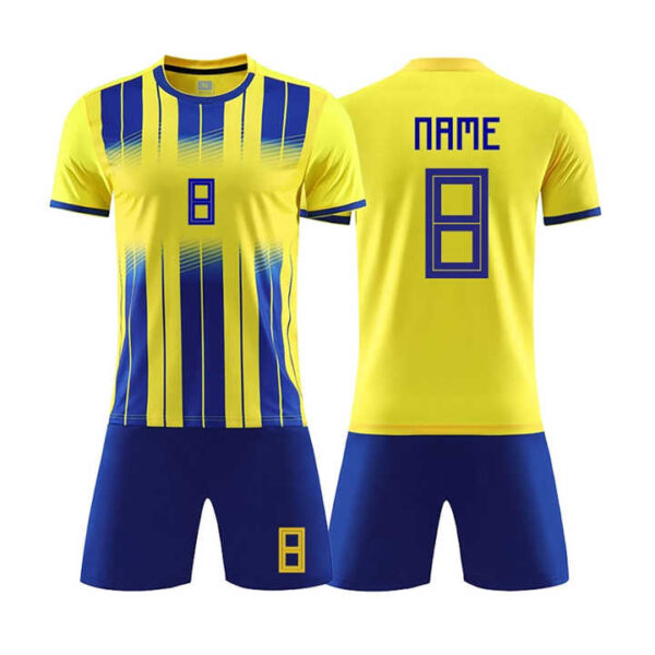 High Quality Blank New Model Soccer Set Soccer Jersey Men Sublimation Custom Mesh Soccer Uniform OEM