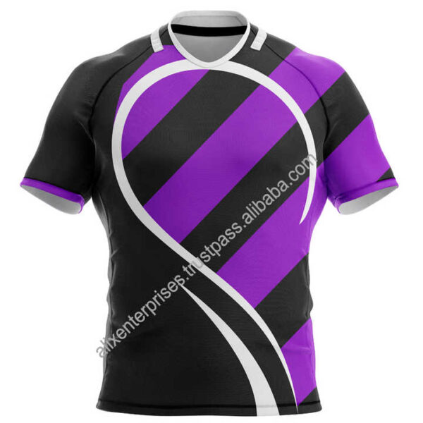 High Quality Breathable Rugby Football Wear Outdoor Sports Uniform with Comfortable Jersey for Sports Enthusiasts