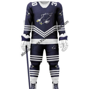 Custom High Quality 100% Polyester Ice Hockey Jersey Sublimation Printing and Embroidered Logo Sportswear