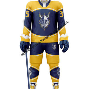 Custom Mens Ice Hockey Jerseys Sublimated Quick Dry Mesh Ice Hockey Uniform