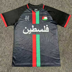 100% polyester custom design palestine soccer jersey