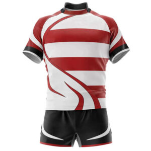 OEM top quality new design team sport club quick dry Sublimated printing men rugby uniform set Custom breathable