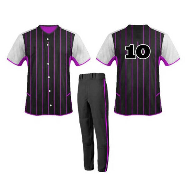 Custom Made New Design Youth Baseball Uniform Custom High Quality Sportswear Baseball Uniform For Men