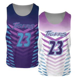 Custom Full Sublimation Men's Lacrosse Sportswear Reversible Tank Top and Shorts Plus Size Team Wear for Lacrosse Players