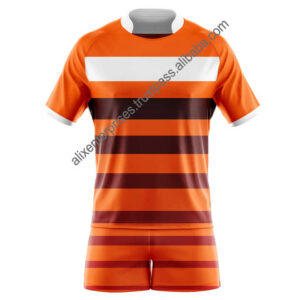 2024 Men's Football Rugby Uniforms Set Customizable Jersey Shorts Breathable for Adults