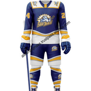 Low MOQ ice hockey uniform jerseys heat transfer printed Jersey