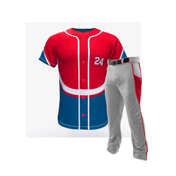 Custom Breathable Baseball Uniform Custom Team Wear Men Sports Baseball Uniform Set Best Selling