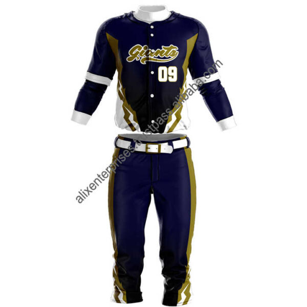 High Quality Custom Polyester Baseball Uniform Set Plain Sportswear with Sublimation Logo Print Embroidery for Softball Players