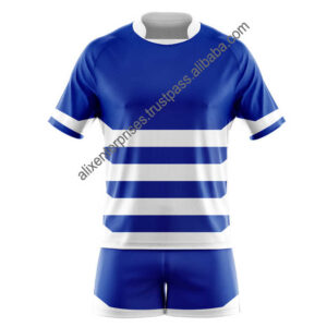 2024 Men's Football Rugby Uniforms Set Customizable Jersey Shorts Breathable for Adults
