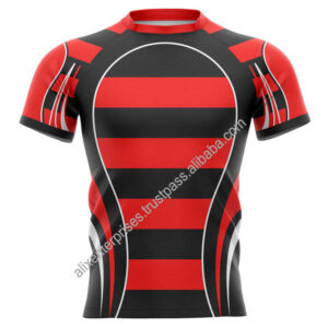 Custom Design Embroidered Men Rugby Set Sublimated League Rugby Jersey Shirt