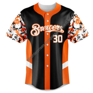 100% Polyester Sublimated Printing Sports Baseball Jersey Men Women Unisex Softball Shirts