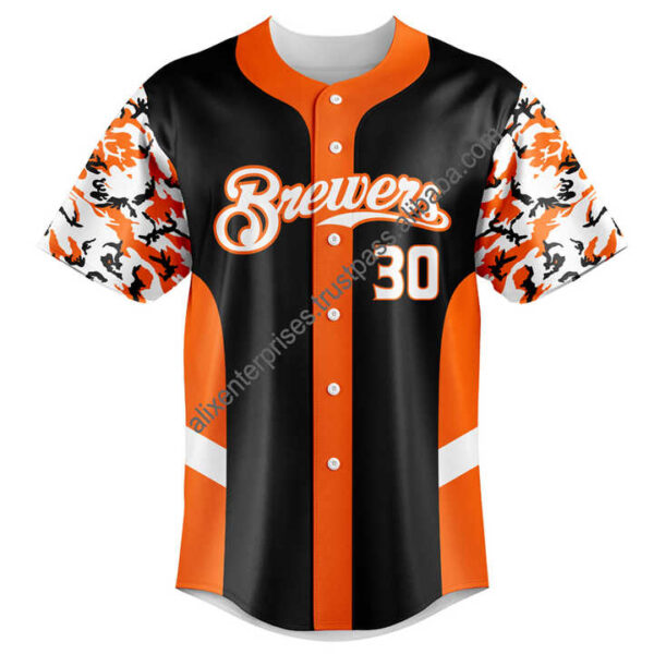 100% Polyester Sublimated Printing Sports Baseball Jersey Men Women Unisex Softball Shirts