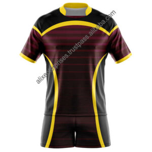 Custom High Quality Men's Quick-Dry Rugby Football Wear Premium Uniforms