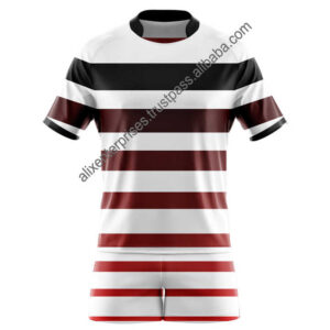 2024 Men's Football Rugby Uniforms Set Customizable Jersey Shorts Breathable for Adults