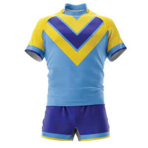 OEM top quality new design team sport club quick dry Sublimated printing men rugby uniform set Custom breathable