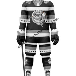 High Quality 100% Polyester Ice Hockey Uniform Sublimation Printing Embroidered Logo Custom Ice Hockey Jersey